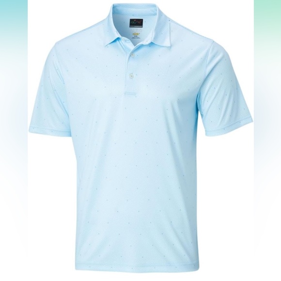 Greg Norman | Men's Ml75 Microlux Print Golf Polo - Picture 5 of 6